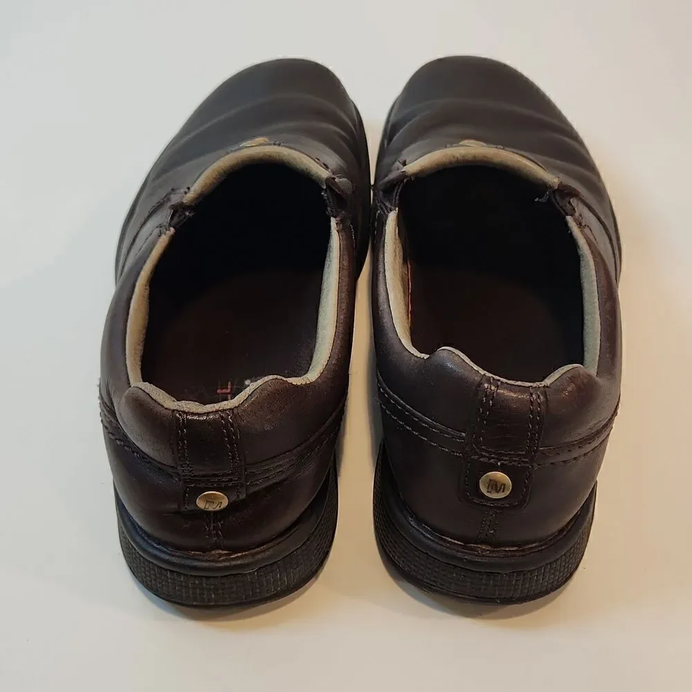 Merrell World Legend Stollen J45051 Men’s Size 8 Pebbled Brown Leather Loafers
